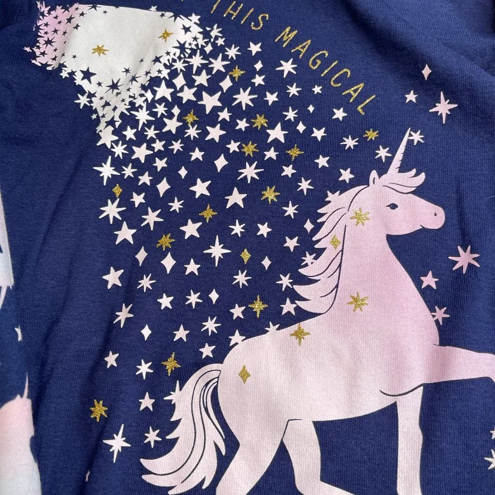 NWT 10 14 12 8 unicorn woke up magical pajamas easter carters christmas horse - Picture 6 of 9
